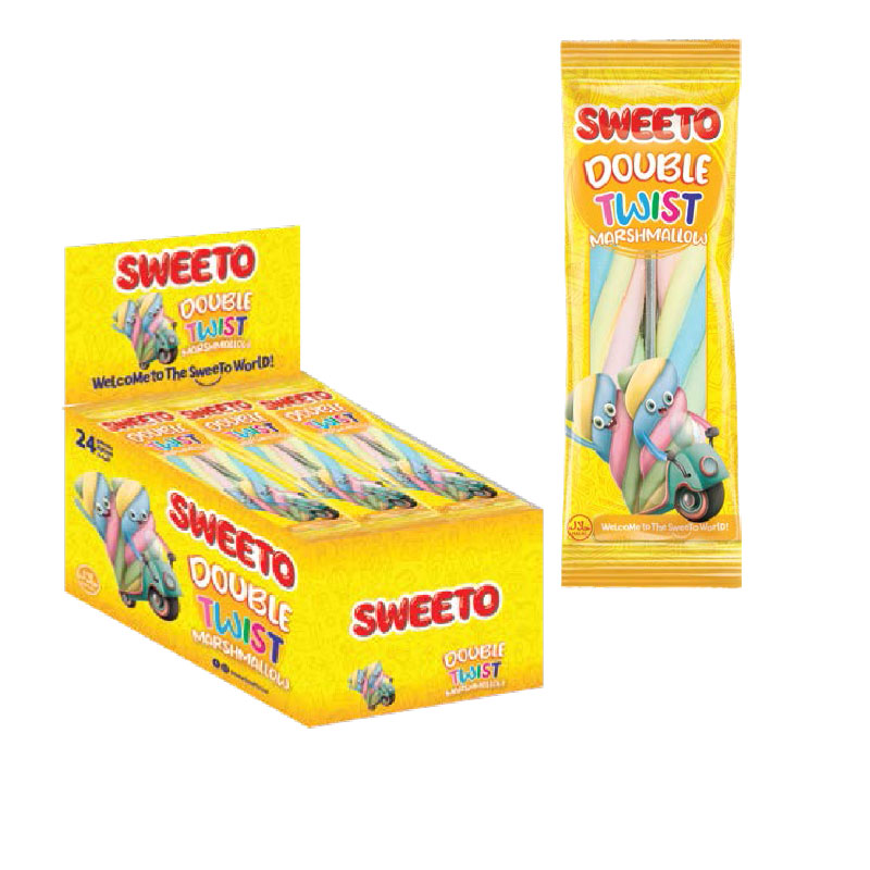 Sweeto Double Twist Marshmallow 23g