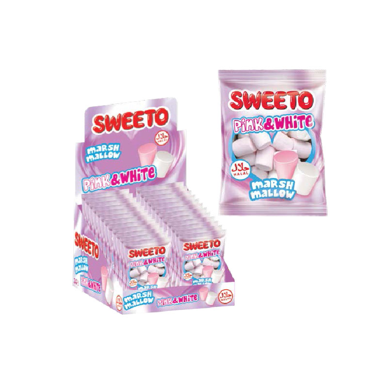 Sweeto Marshmallow Pink & White 30g