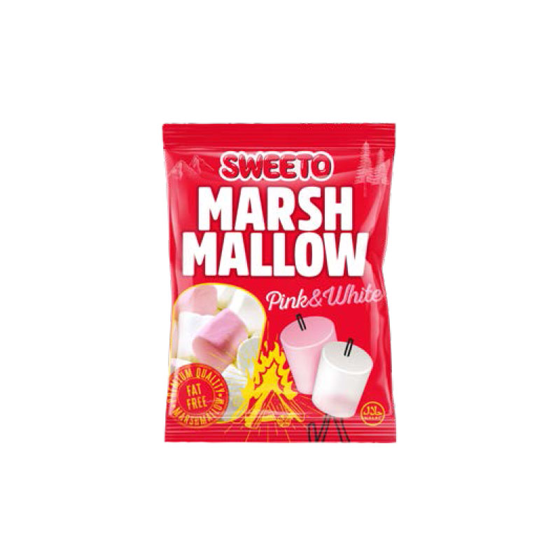 Sweeto Marshmallow Ping And White 140g