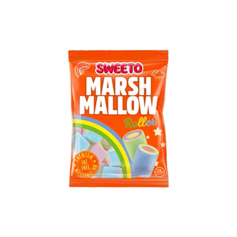 Sweeto Marshmallow Roller 140g