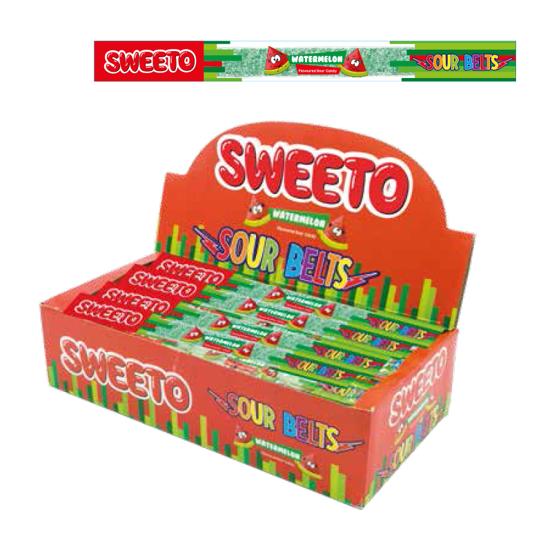 Sweeto Sour Belts Watermelon 8g