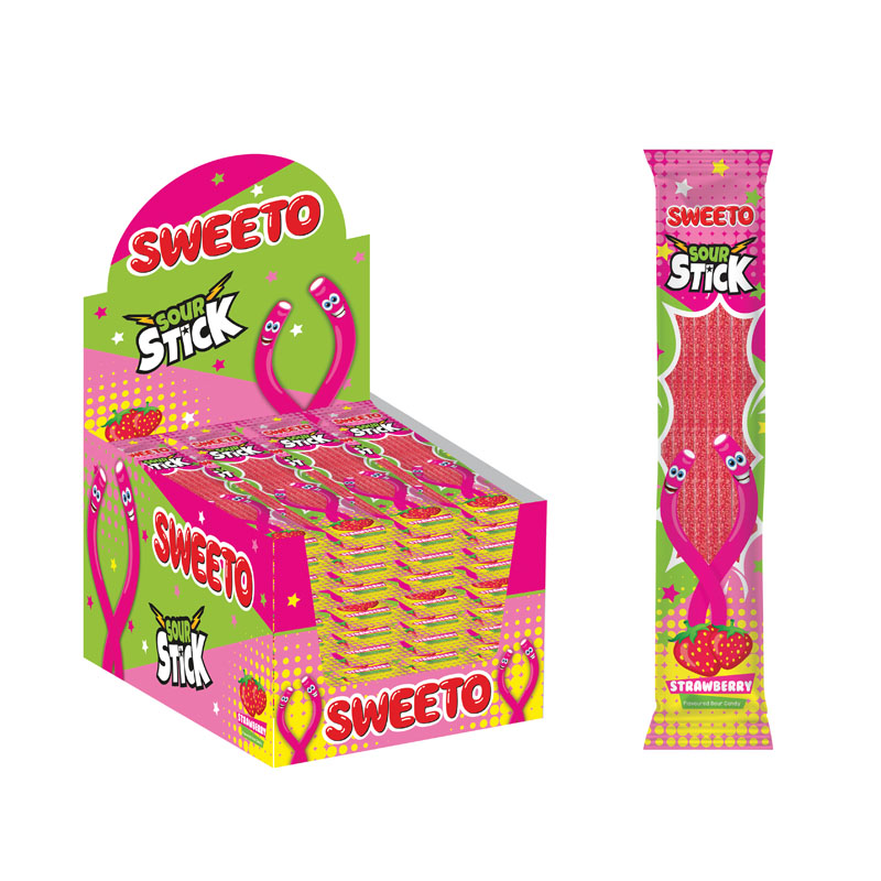 Sweeto Sour Sticks Strawberry 30g